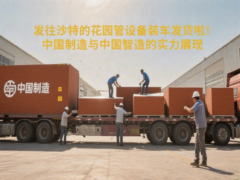 喜訊！發(fā)往沙特的花園管設備裝車發(fā)貨啦！中國制造與中國智造的實力展現