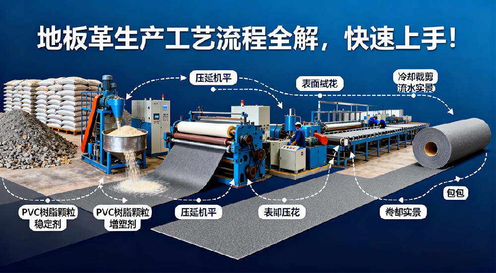 地板革生產(chǎn)工藝流程全解，快速上手！