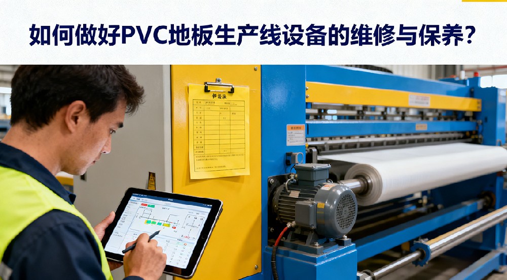 如何做好PVC地板生產(chǎn)線設(shè)備的維修與保養(yǎng)？