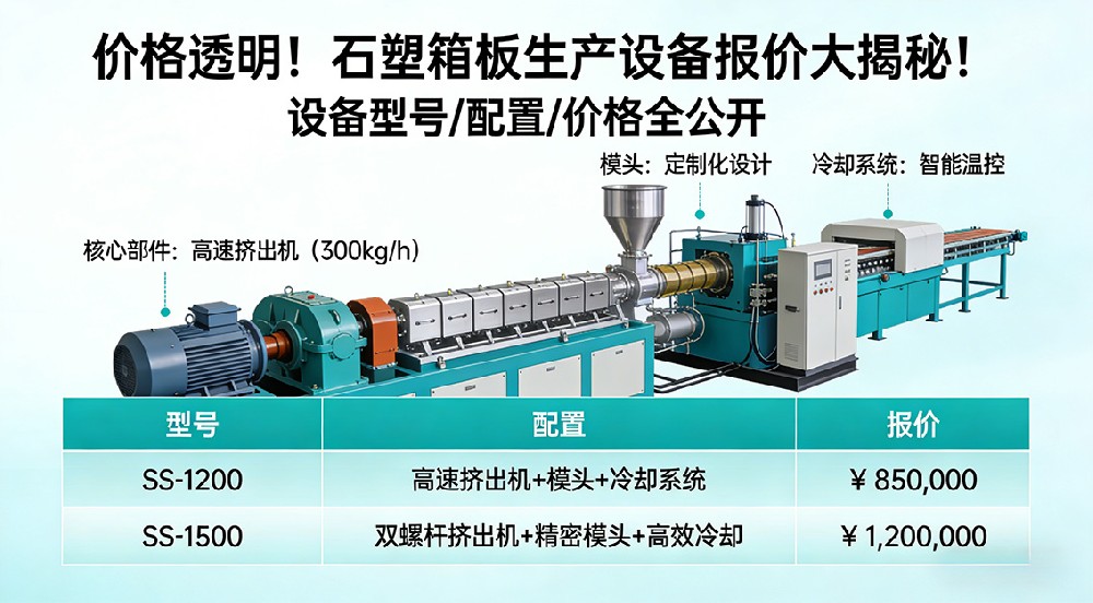 價(jià)格透明！石塑箱板生產(chǎn)設(shè)備報(bào)價(jià)大揭秘！
