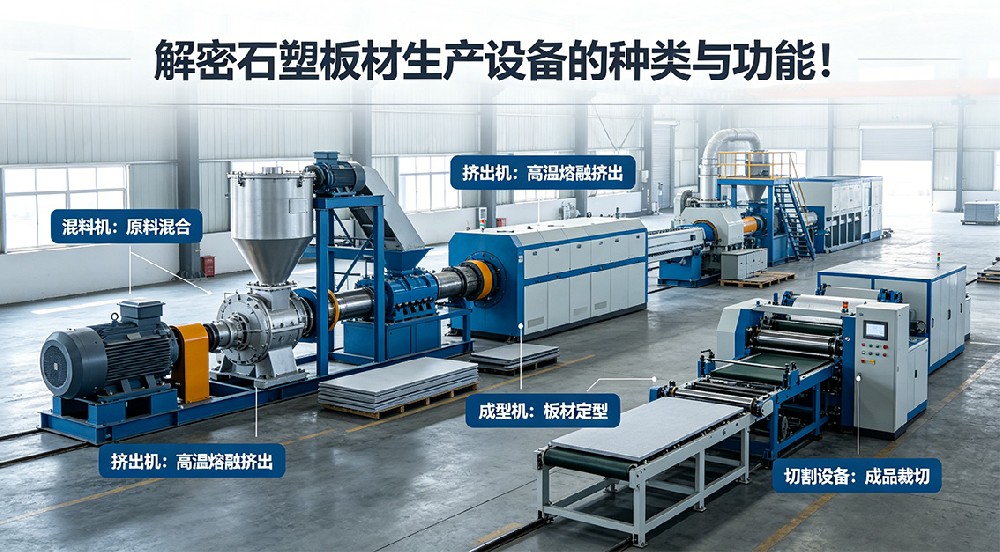 解密石塑板材生產(chǎn)設(shè)備的種類與功能！